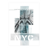 NYC Brooklyn Bridge Details | turquoise marble (Print Only) thumbnail