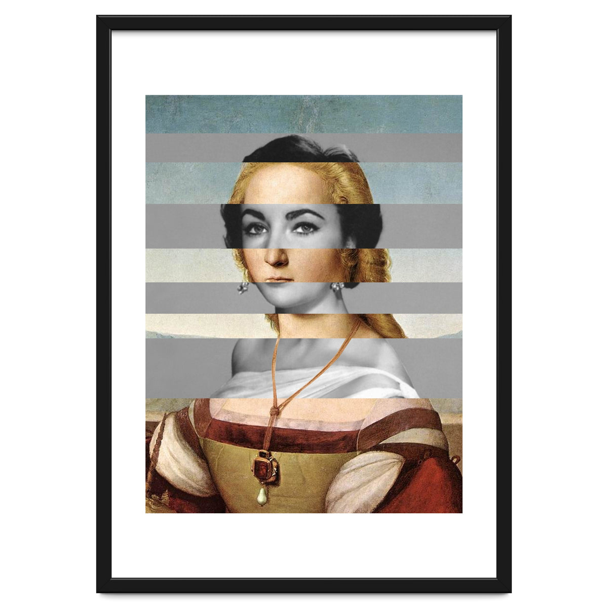 Rafael Portrait of Young Woman with Unicorn & Liz Taylor