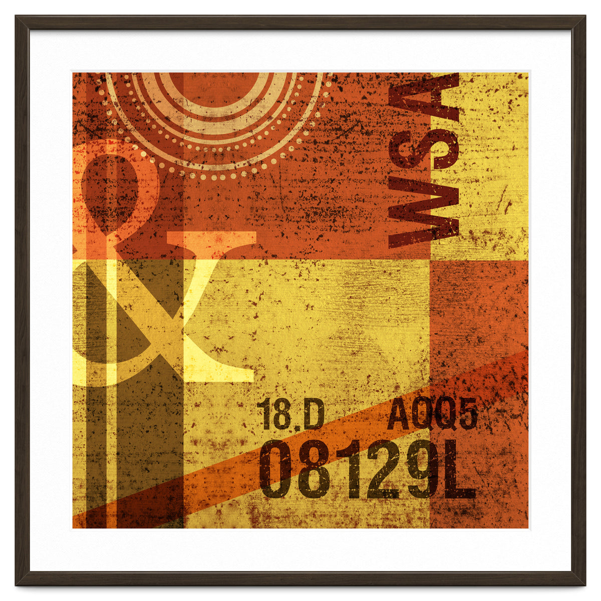 Abstract Industrial Yellow