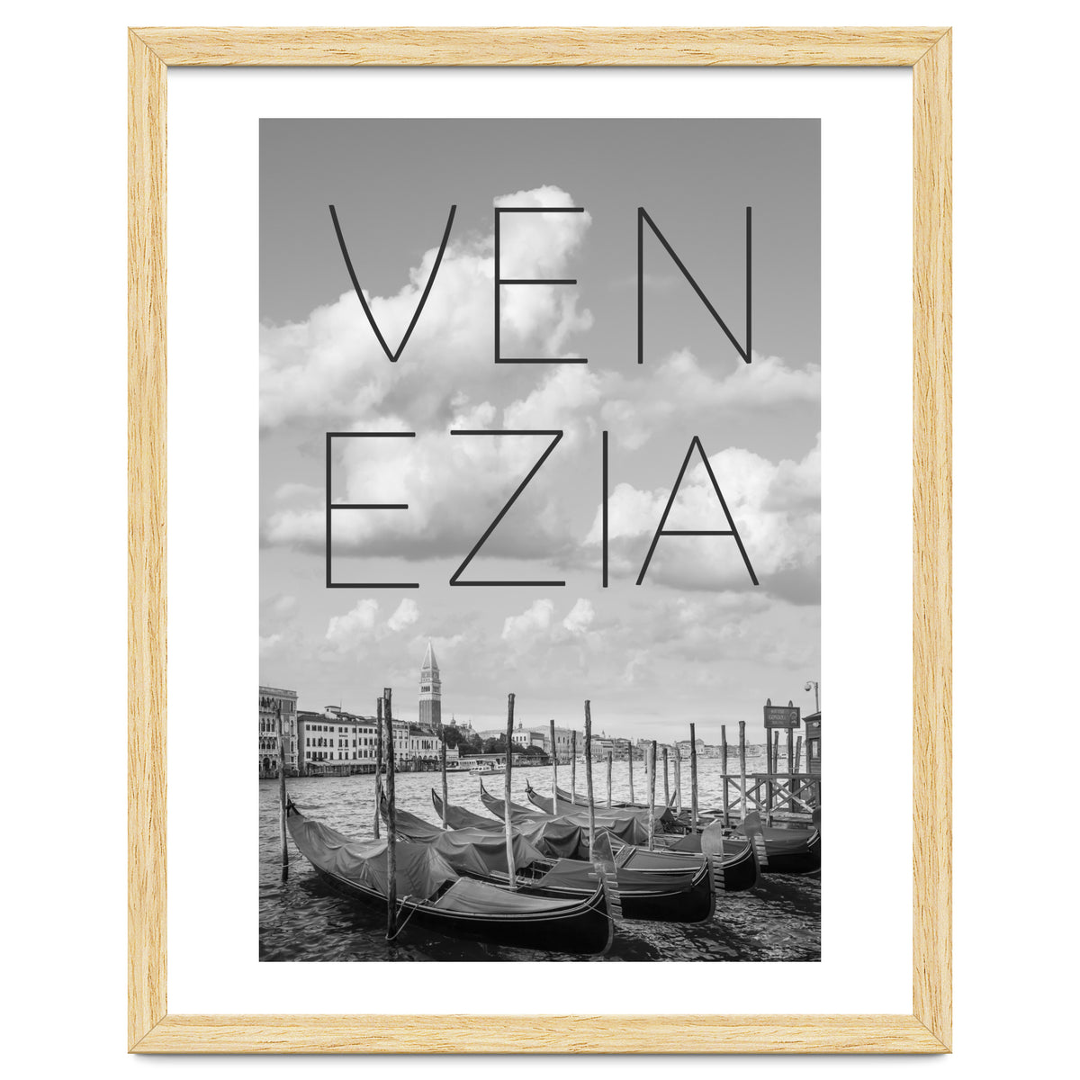 VENICE Grand Canal and St Mark's Campanile | Text & Skyline