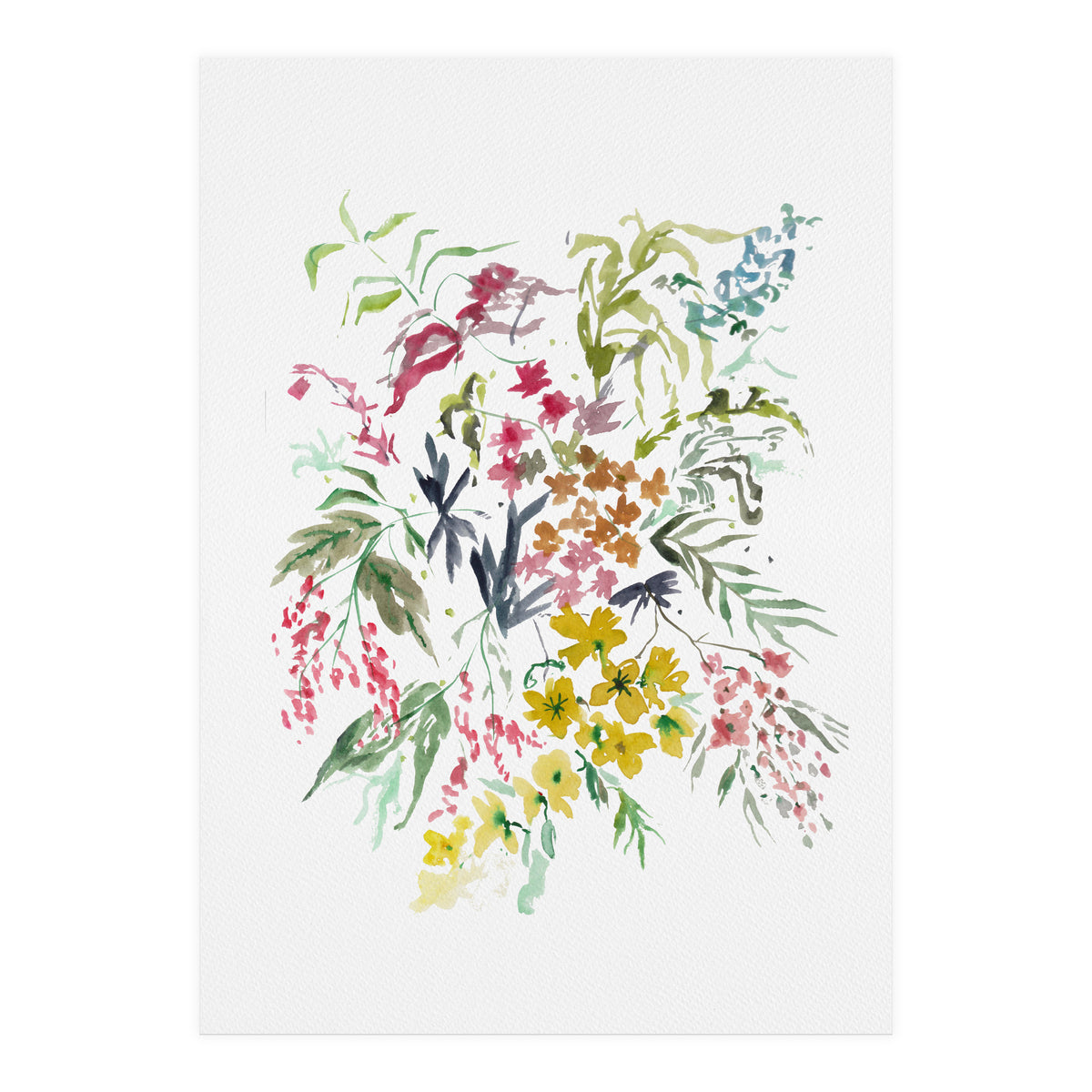 Autumn Bush Watercolour (Print Only)