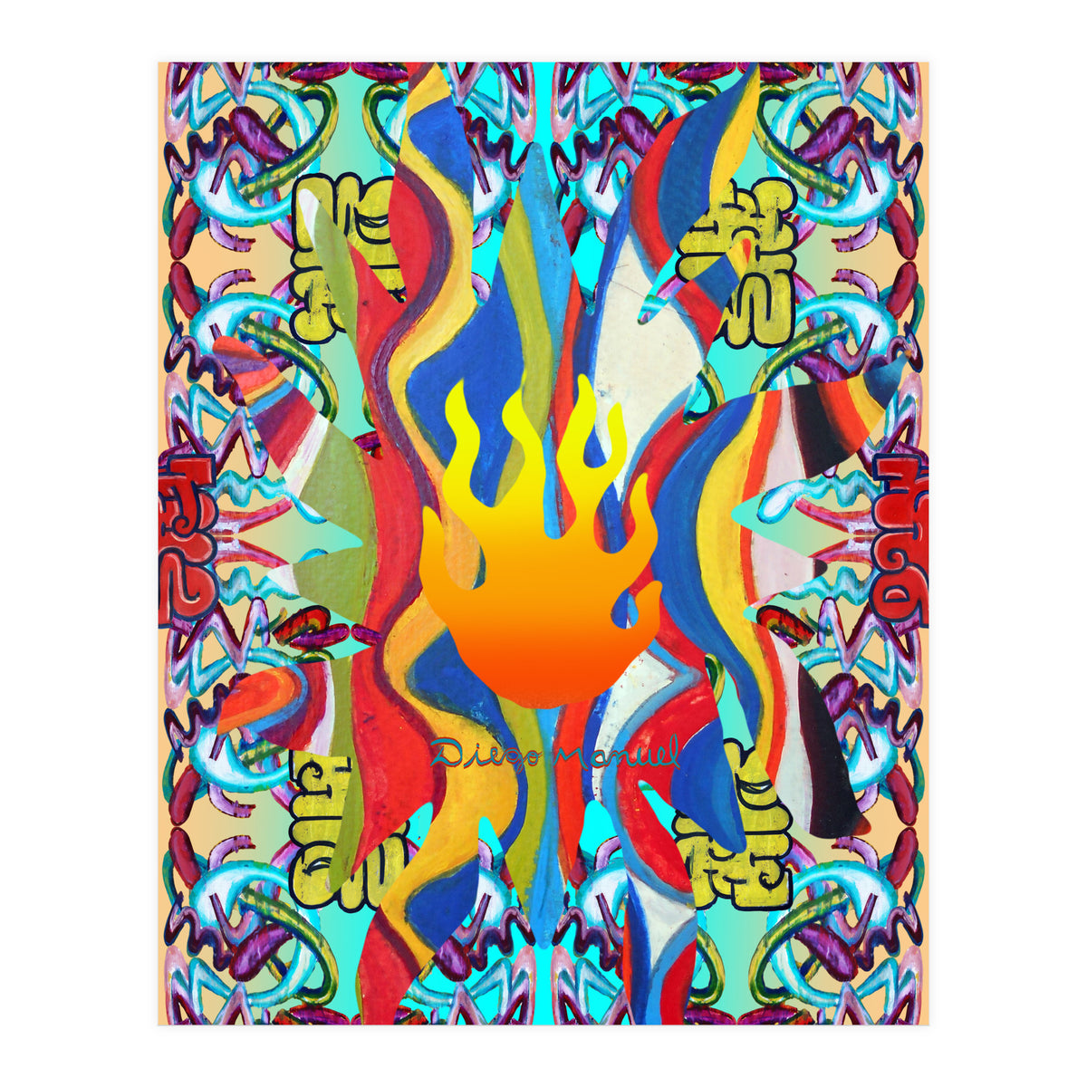 Fuego Y Graffiti 41 (Print Only)