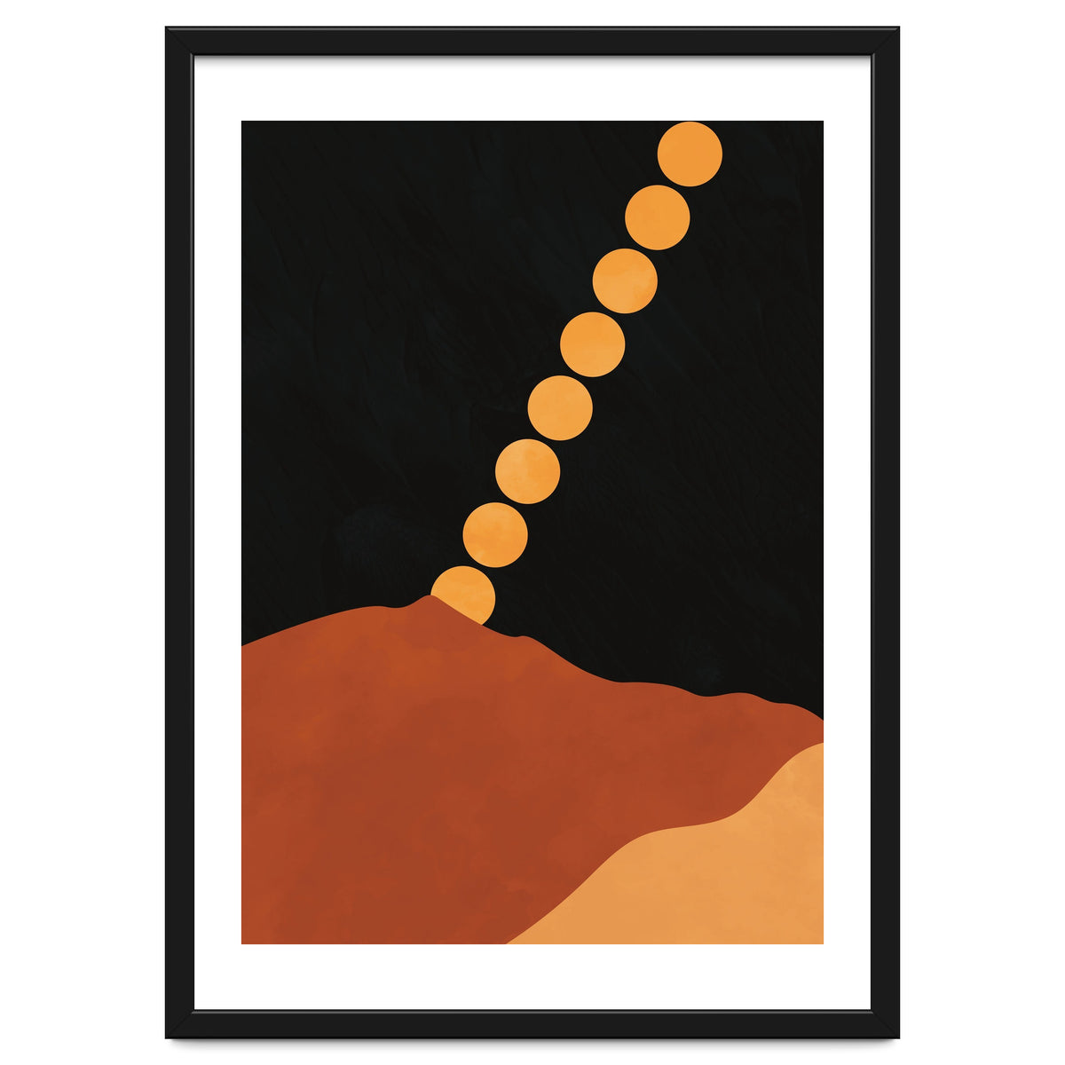 Mountain Hills Moon Earth Tones