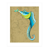 Blue Striped Magpie (Print Only) thumbnail