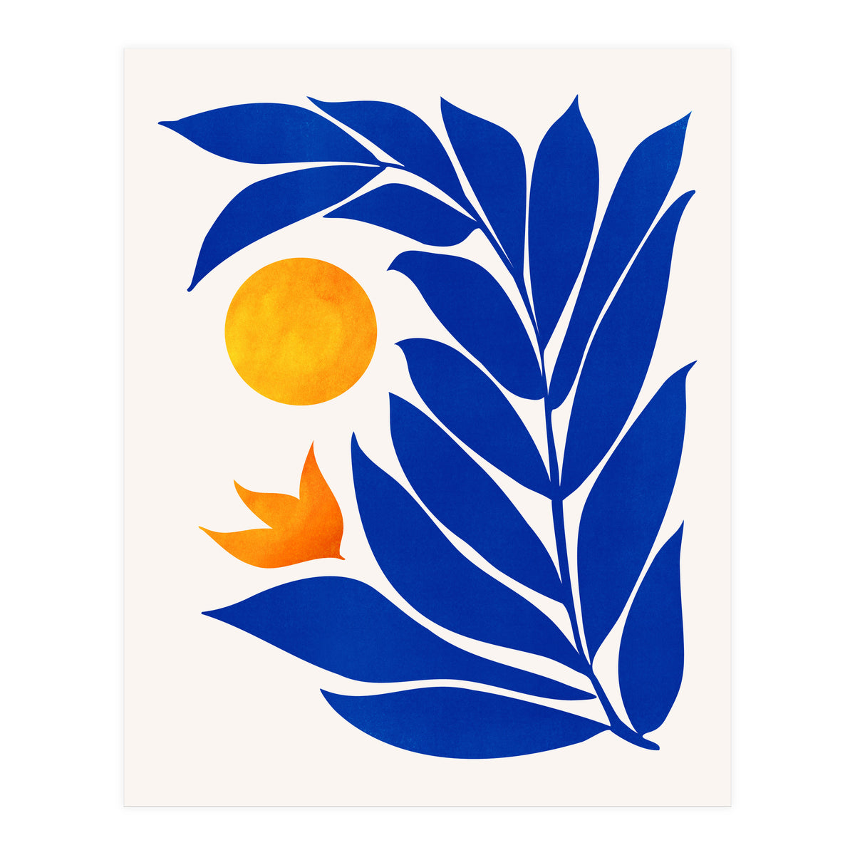 Indigo Garden Sunset (Print Only)