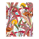 Faith Is The Bird That Feels The Light When The Dawn Is Still Dark, Vintage Botanical Nature Painting Jungle (Print Only) thumbnail
