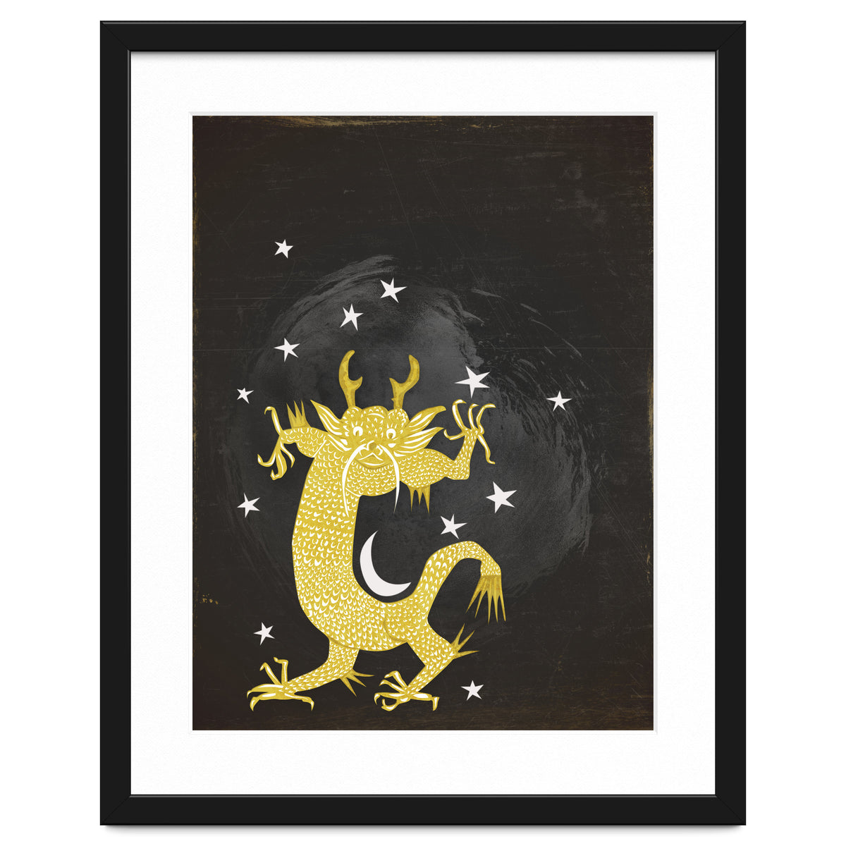 Vintage Cosmos: Golden Dragon