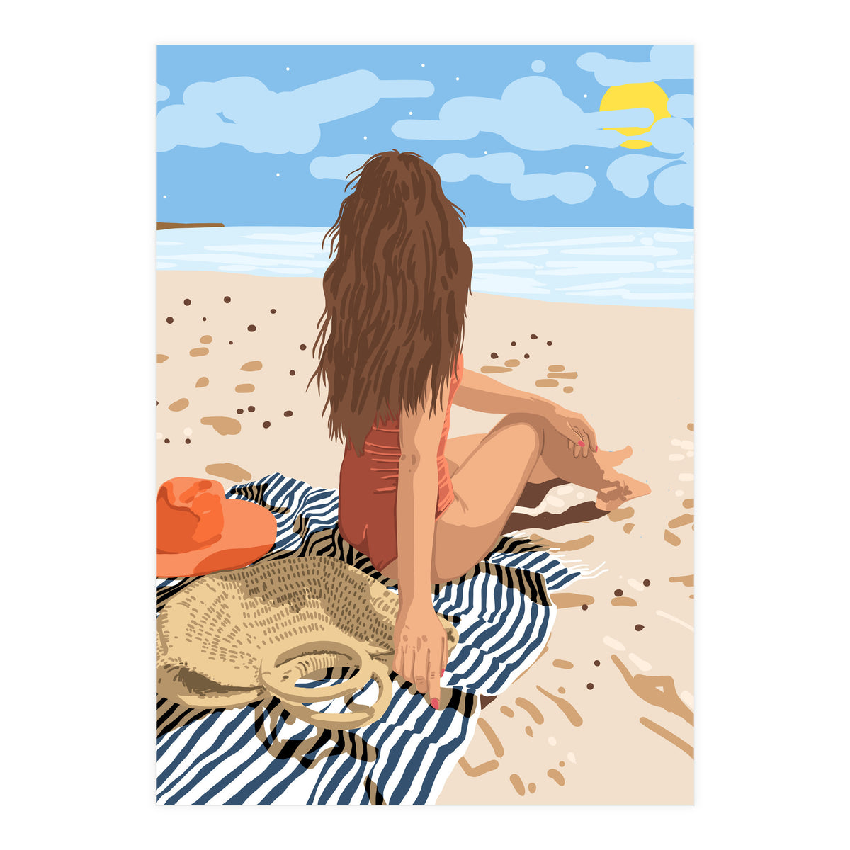 The Art Of Life Is To Live In The Moment (Print Only)