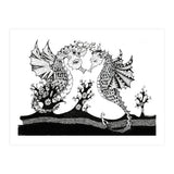 Seahorse Dragons Love Illustration (Print Only) thumbnail