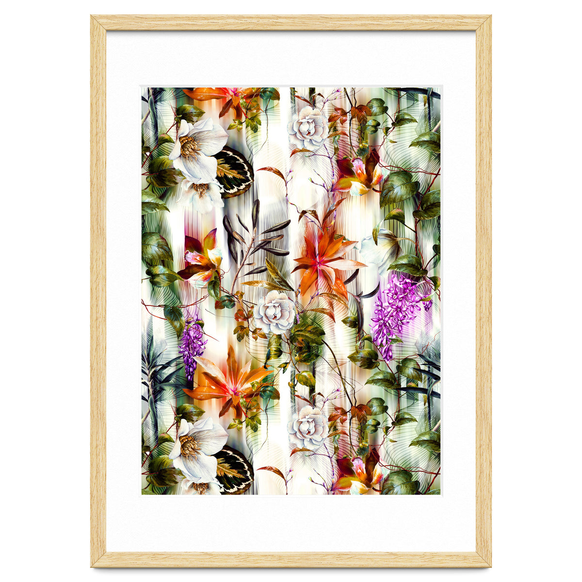 Abstract Motion Blur Floral