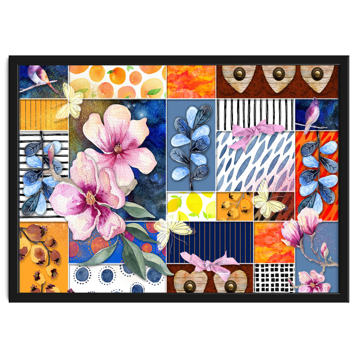 Romantic Floral Collage