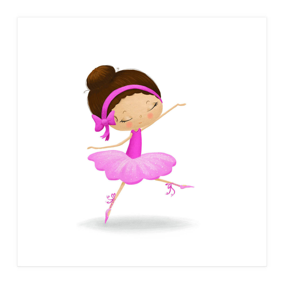 Adorable Ballerina Nursery Print (Print Only)