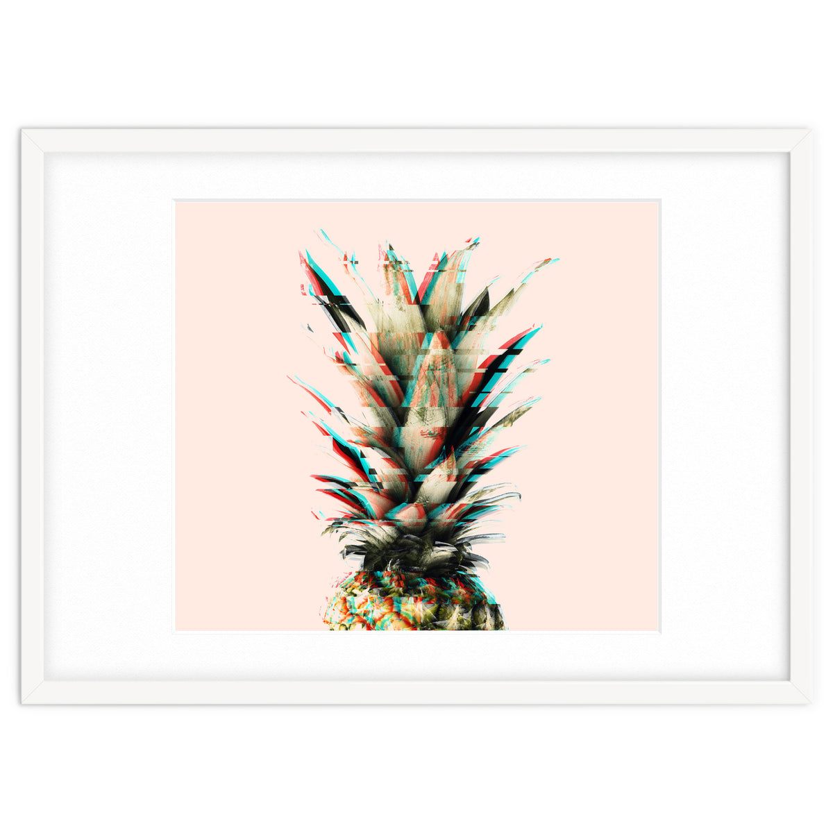 Glitch pineapple pink