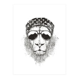 Wild Lion (bw) (Print Only) thumbnail