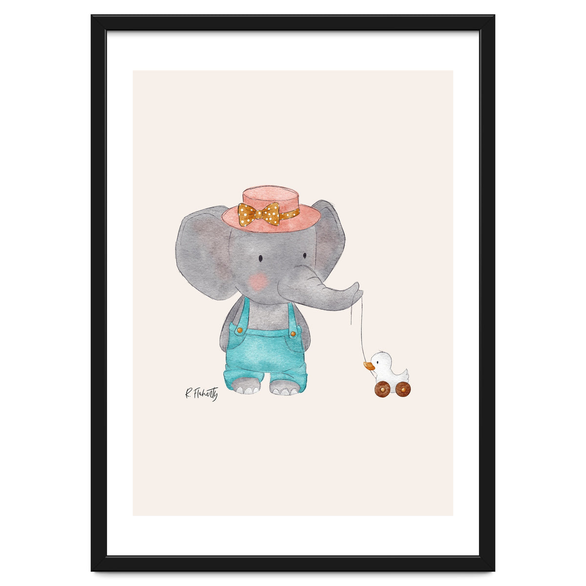 Baby Elephant And Duck