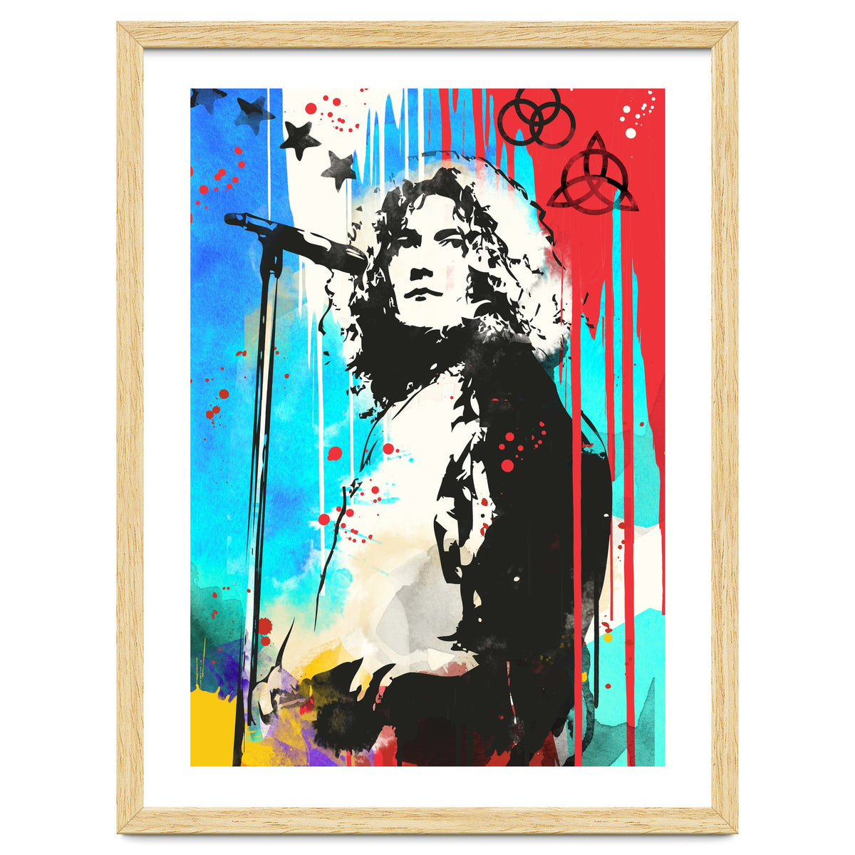 Robert Plant pop art poster