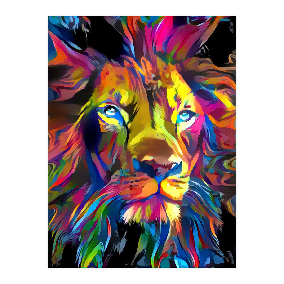 Rainbow Lion (Print Only)