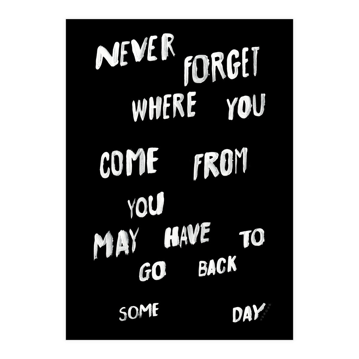 NEVER FORGET (Print Only)