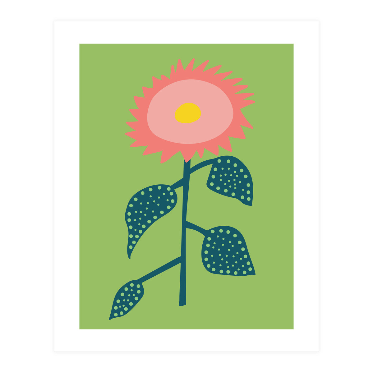 Abstract Sunflower Art (Print Only)