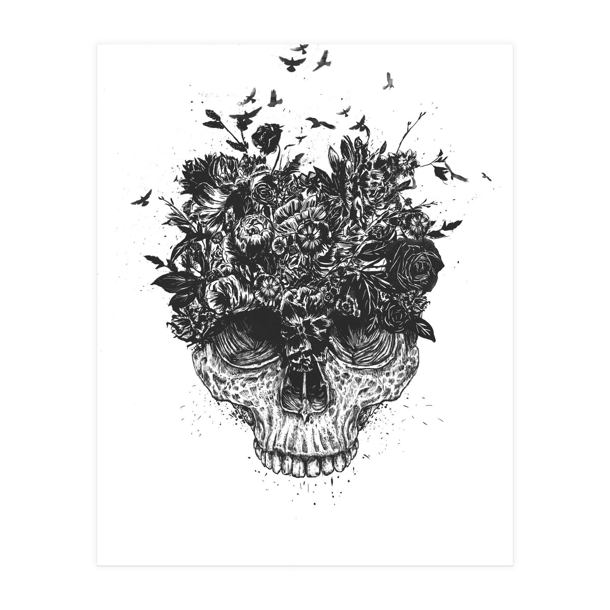 My Head Is A Jungle Bw (Print Only)