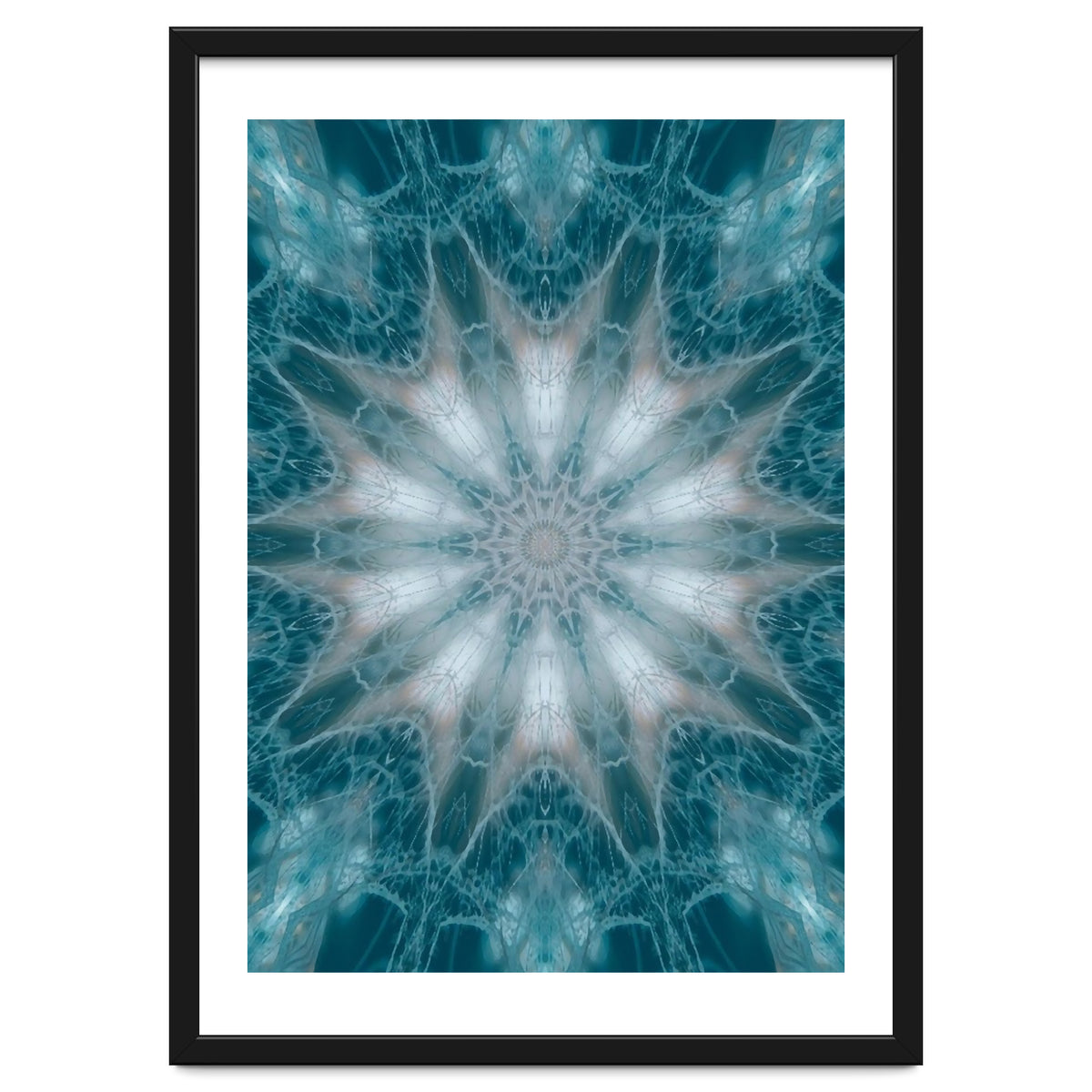 Mandala - Green, White, Rose