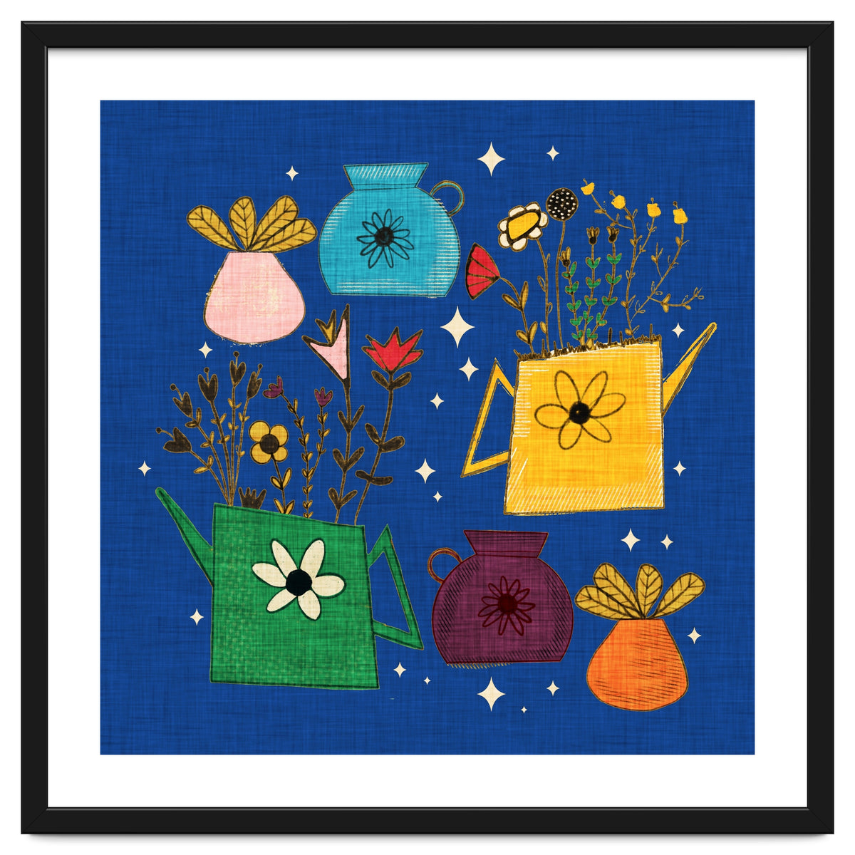 Gardening Dreams Night Blue