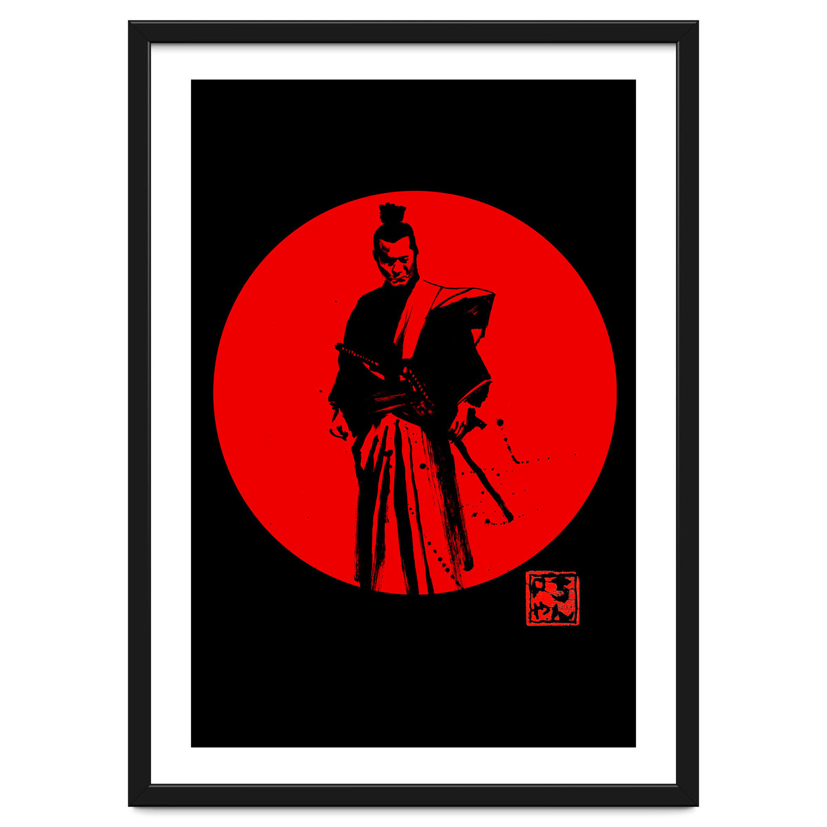 Samurai In Red Sun