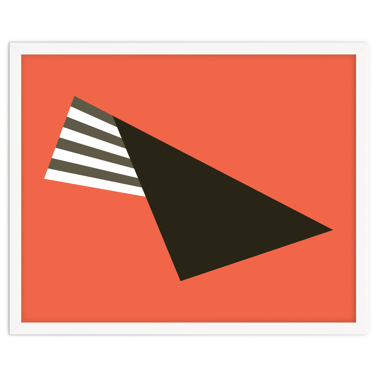 Geometric Shapes No. 75 - pink & stripes