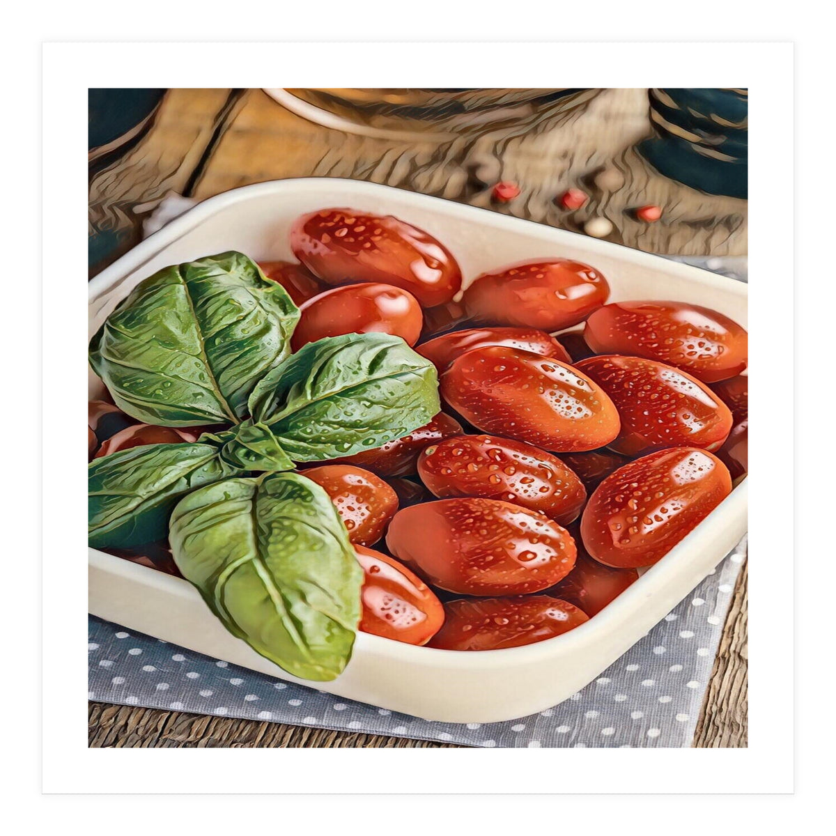 Fresh Tomatoes Italian Cuisine (Print Only)