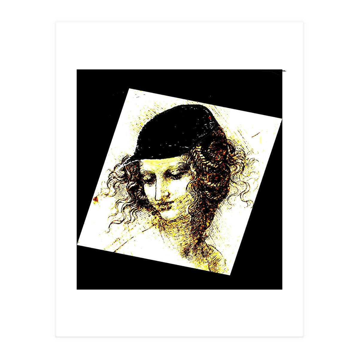 Renaissance women with baseball cap (Print Only)