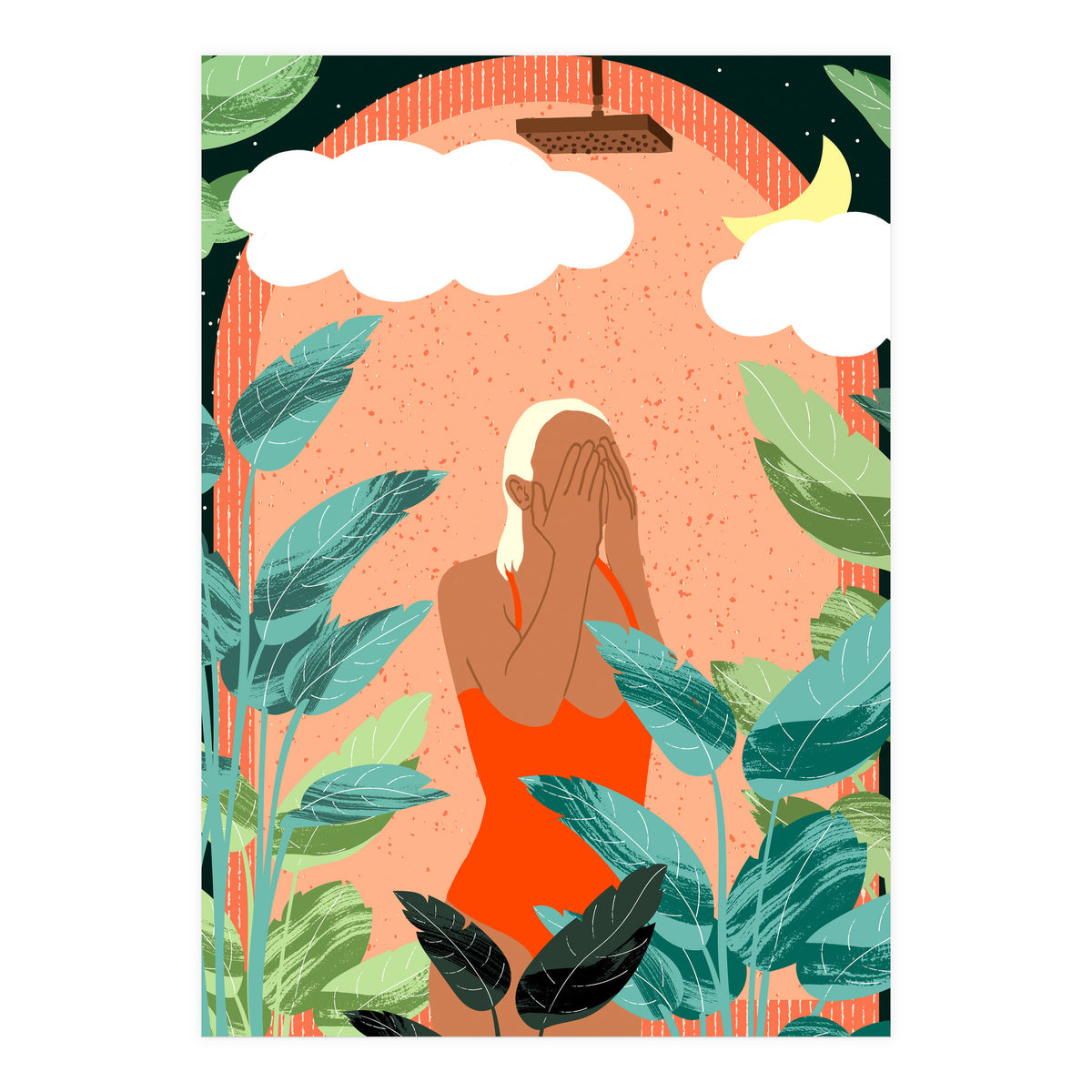 Starry Night Shower (Print Only)