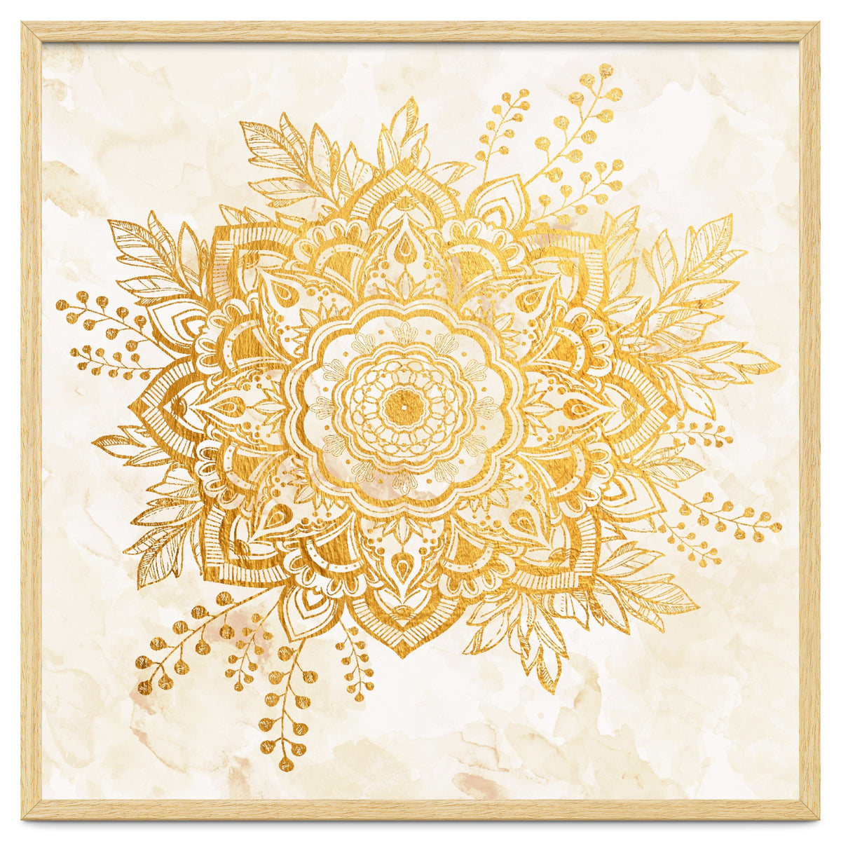 Queen Starring of Mandala-Gold Sunflower II