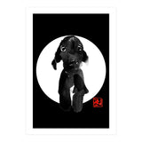 cute dog in white (Print Only) thumbnail