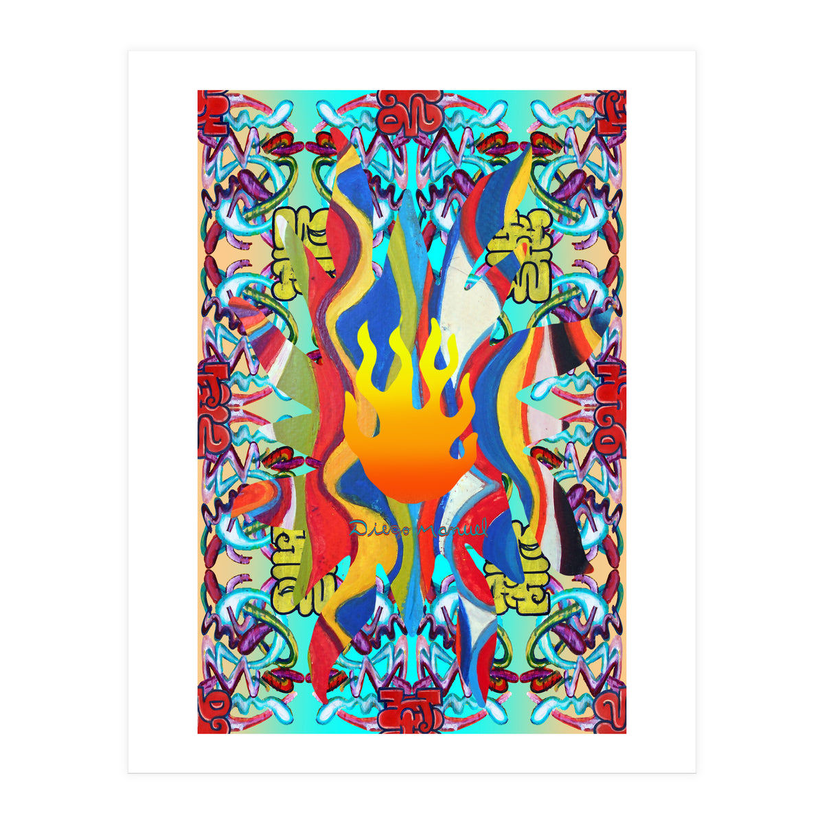 Fuego Y Graffiti 41 (Print Only)