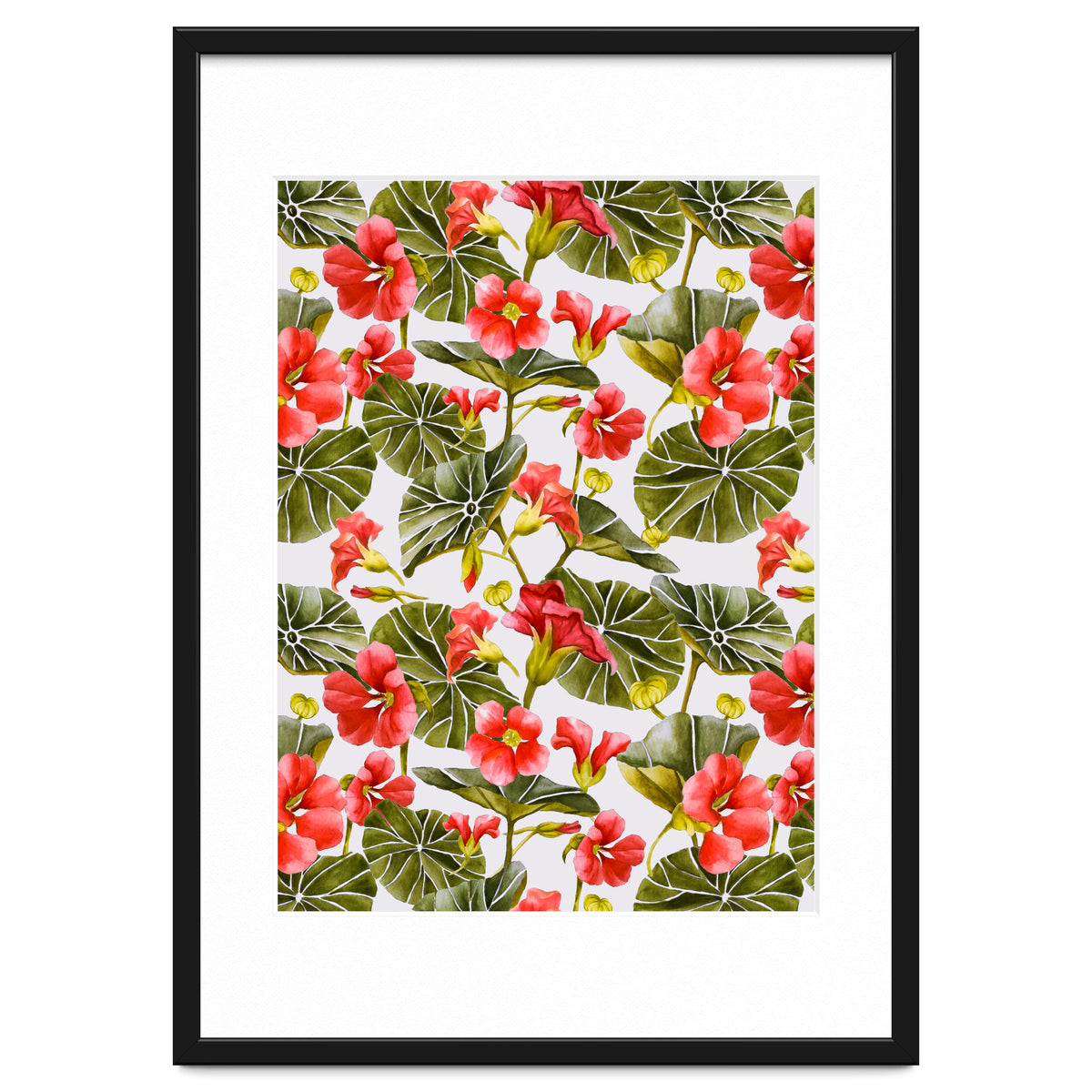 Nasturtiums watercolor 02