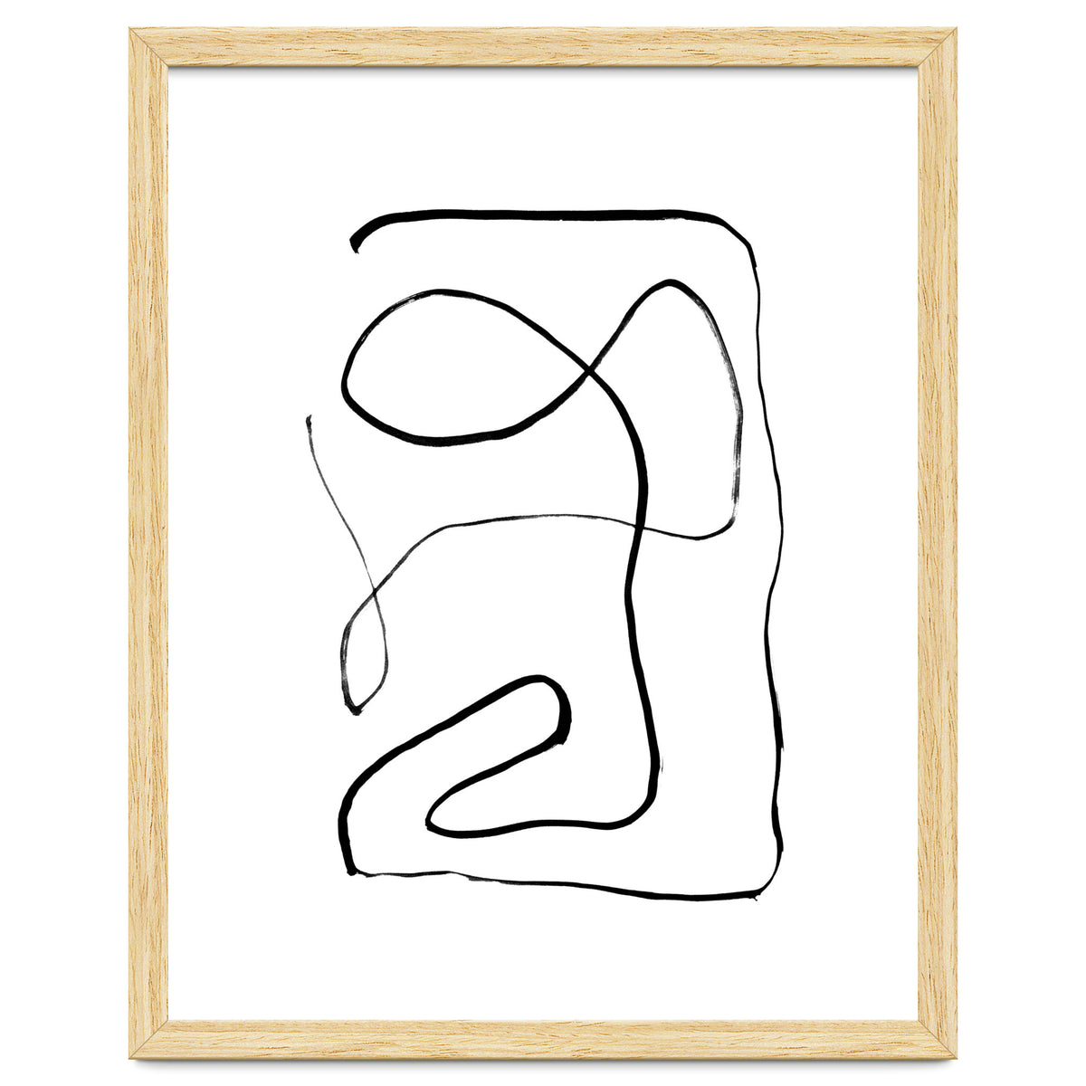 Mid-Century Line Art Print #2