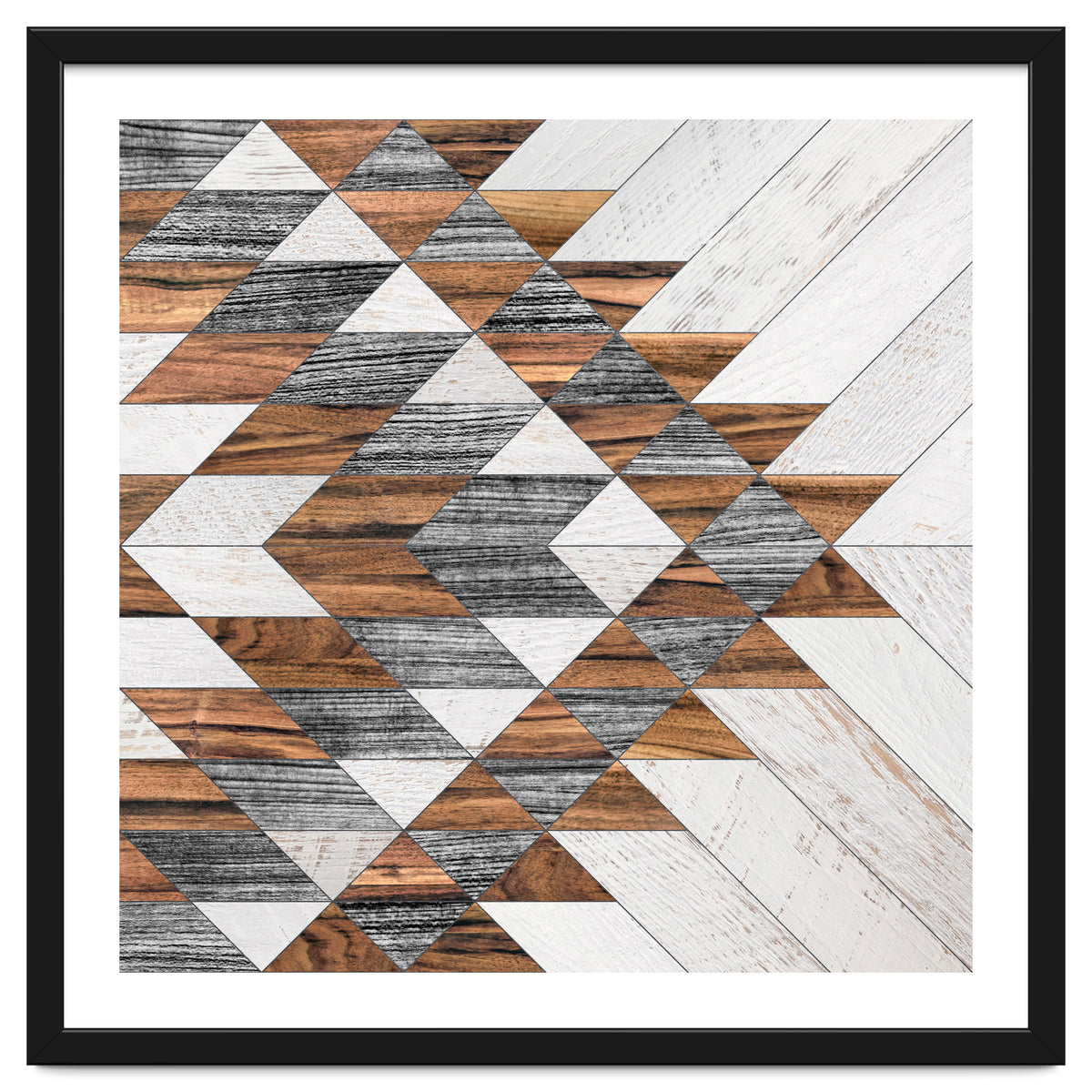 Urban Tribal Pattern No.12 - Aztec - Wood