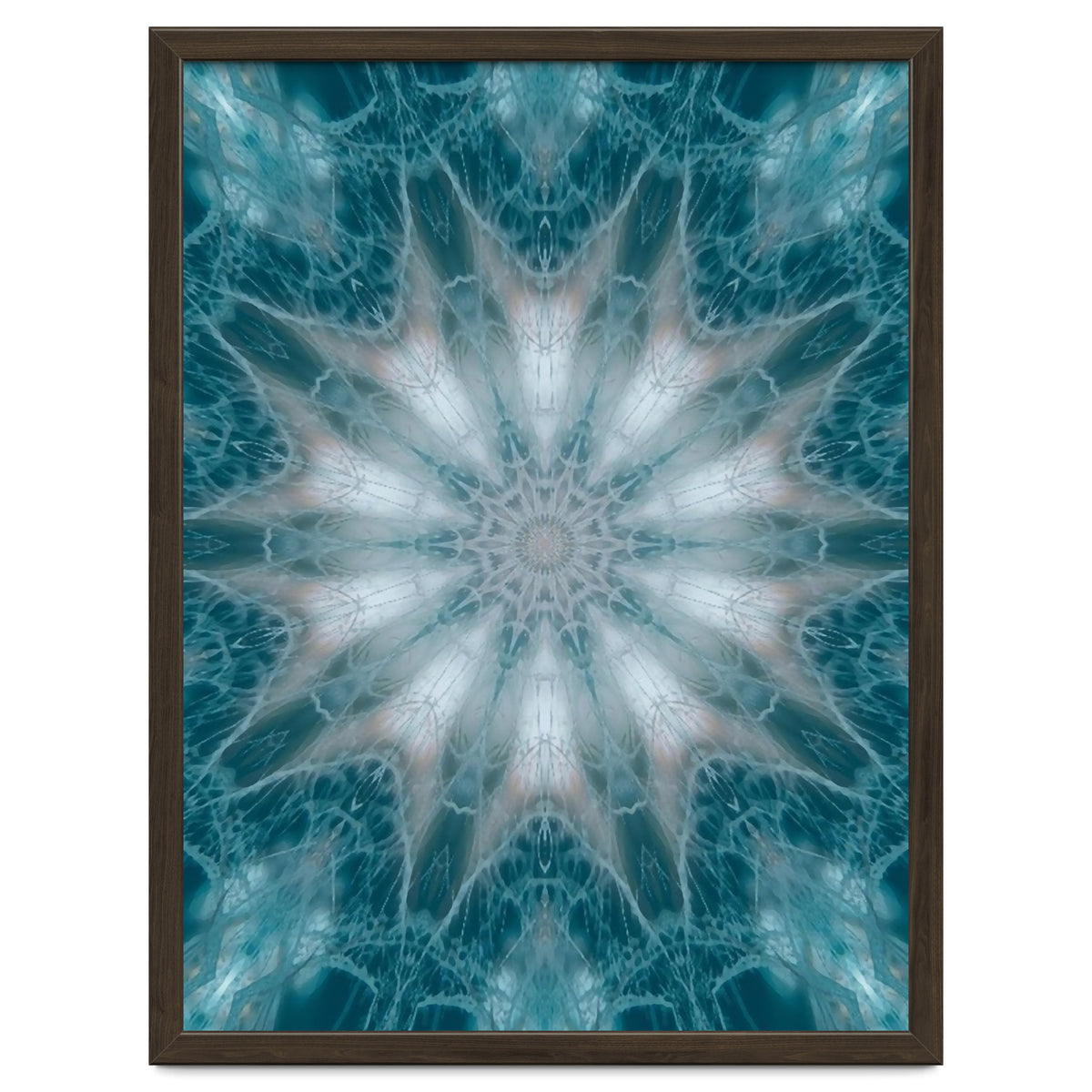 Mandala - Green, White, Rose