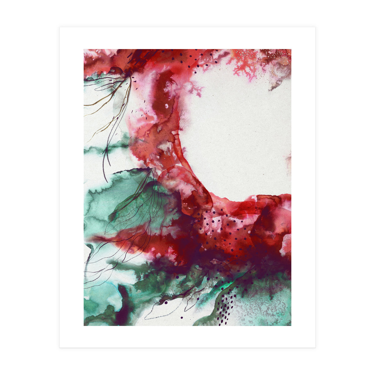 Abstract floral explosion (Print Only)
