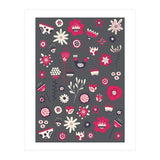 Spring Folk Floral Grey (Print Only) thumbnail