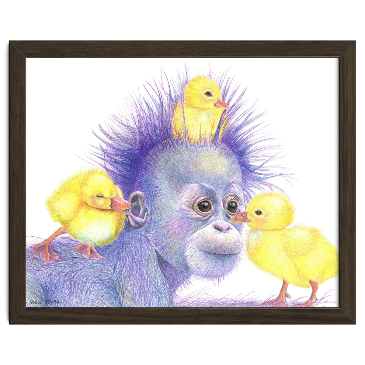 Purple Orangutan and Ducks