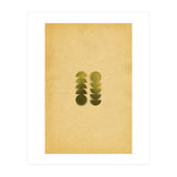 Green blurry geometric shapes (Print Only) thumbnail