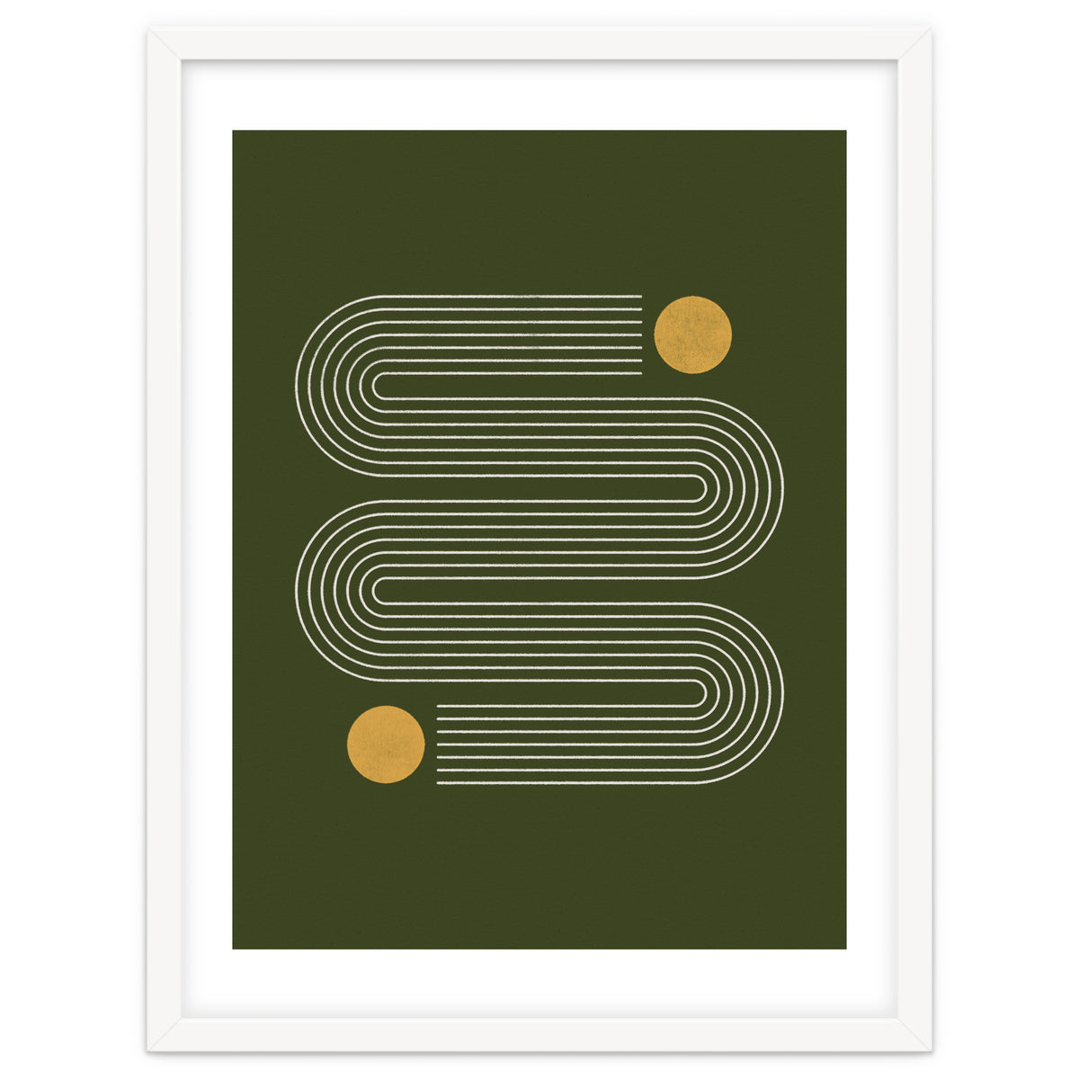 Mid-Century Modern No.25 - Woodblock Print