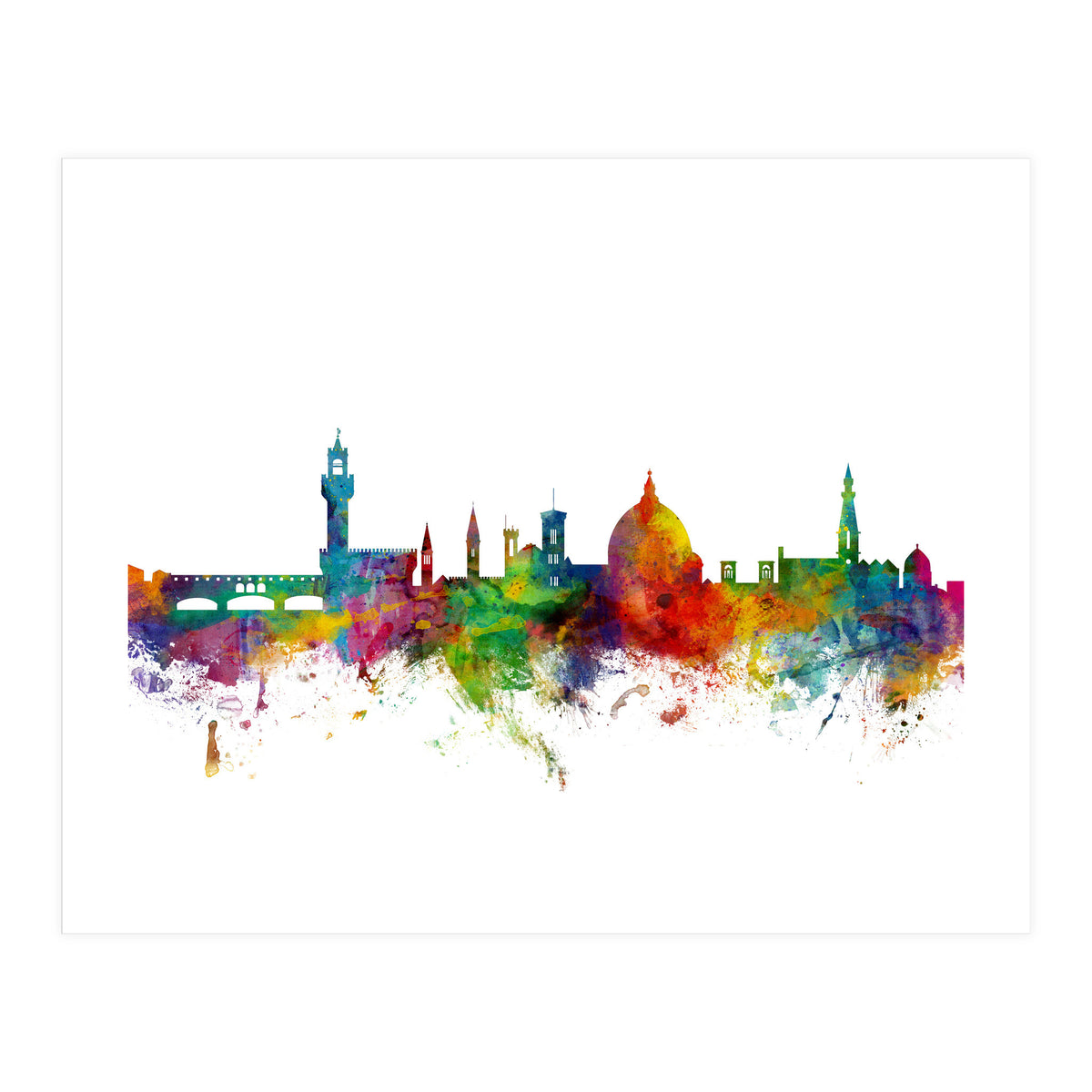 Florence Italy Skyline (Print Only)