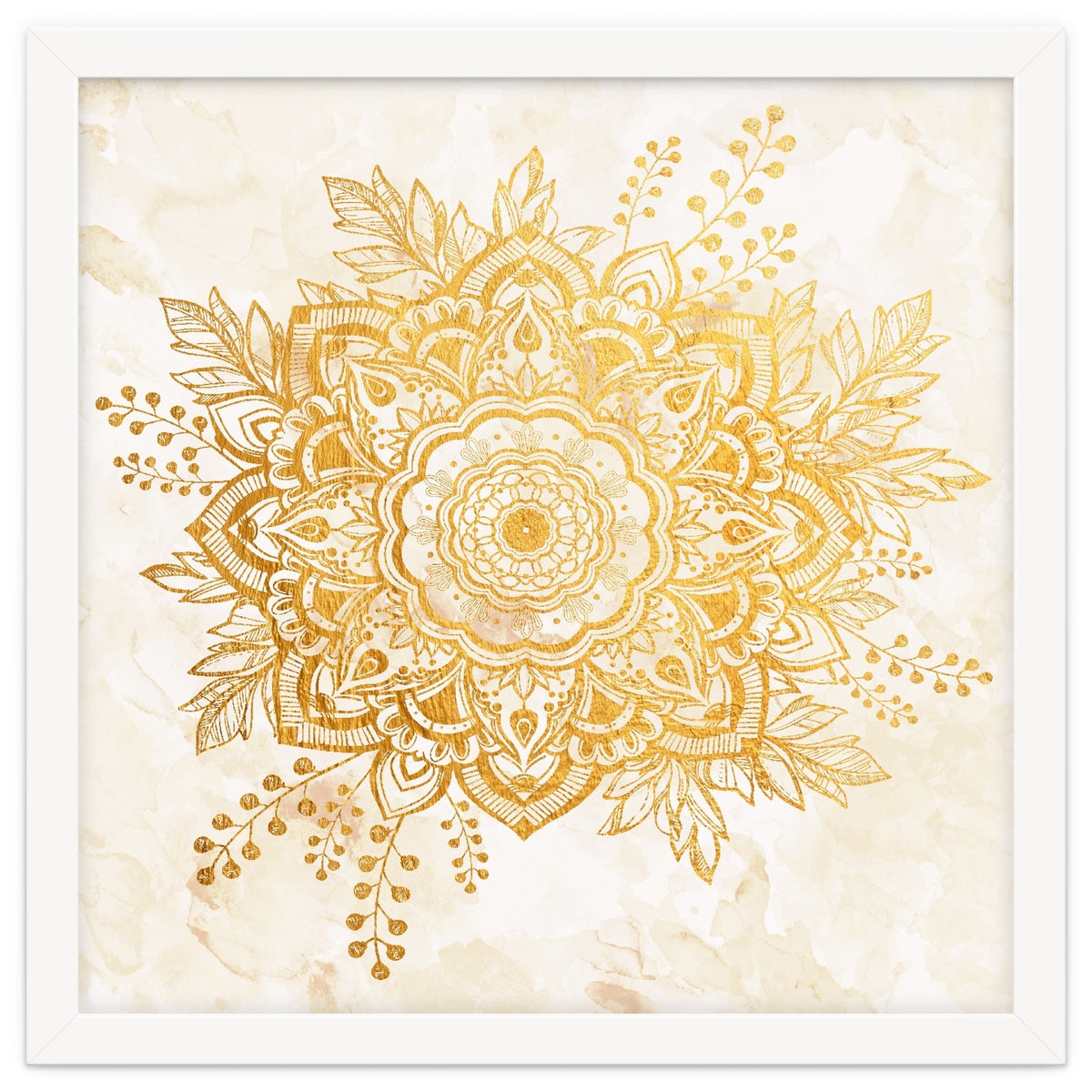 Queen Starring of Mandala-Gold Sunflower II