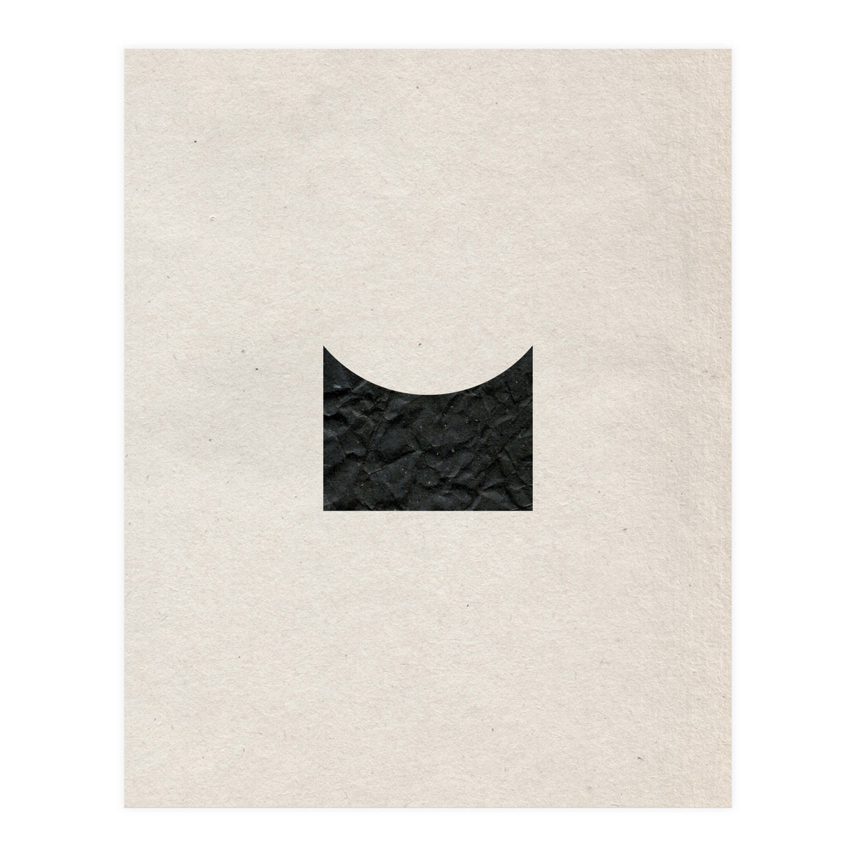 Cut black shape on grey (Print Only)