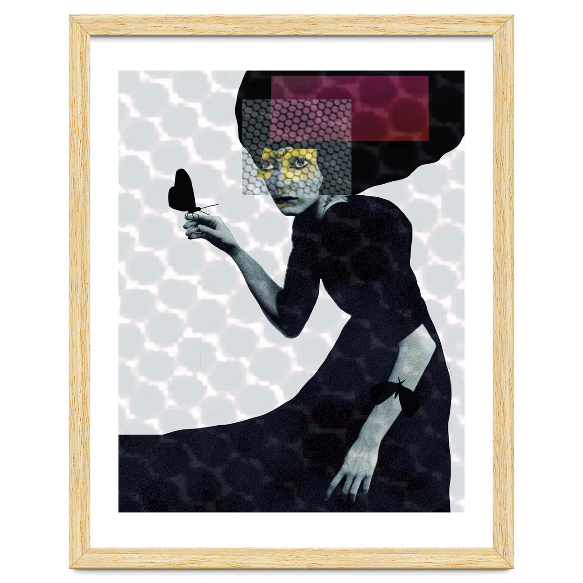 Girl and butterflies