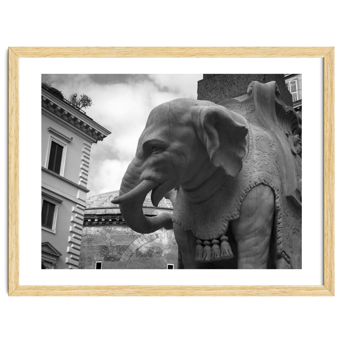 Elephant and Obelisk