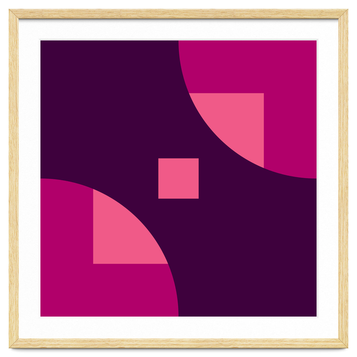 Geometric Shapes No. 1 - purple & pink squares