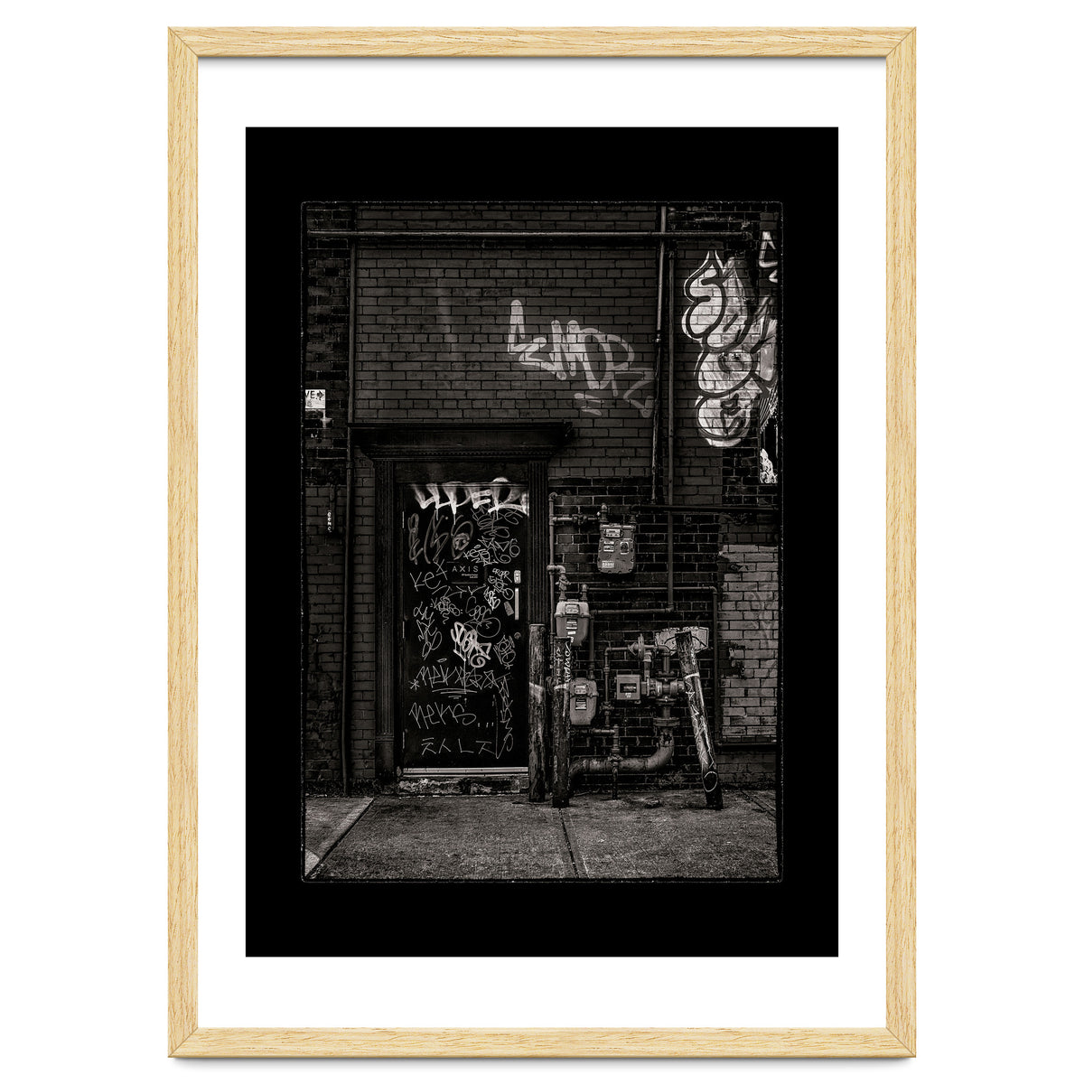 Alleyway Pipes No 4 with Border